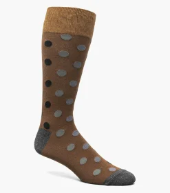 Stacy Adams Oversize Dots Men\\'S Crew Dress Sock