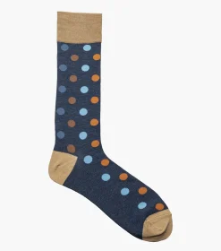 Stacy Adams Oversize Dots Men\\'S Crew Dress Sock