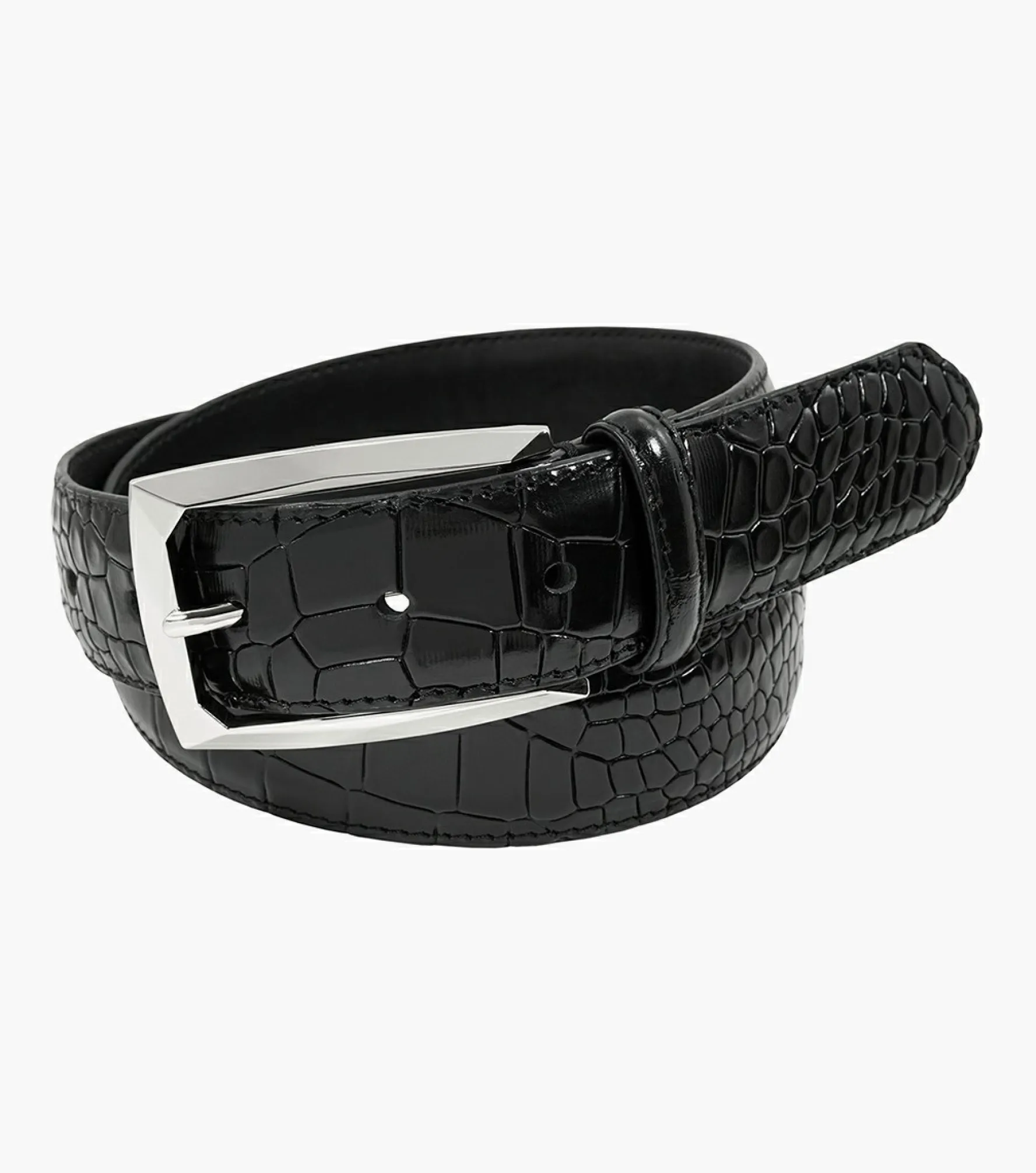 Stacy Adams Ozzie Croc Emboss Belt