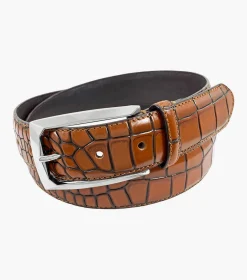Stacy Adams Ozzie Croc Emboss Belt