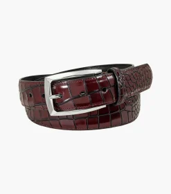 Stacy Adams Ozzie Xl Croc Emboss Belt