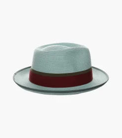 Stacy Adams Pacetti Fedora Paper Braid Pinch Front Hat