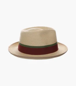 Stacy Adams Pacetti Fedora Paper Braid Pinch Front Hat