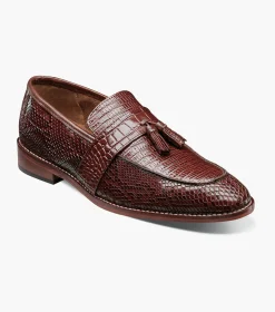 Stacy Adams Pacetti Leather Sole Moc Toe Tassel Slip On