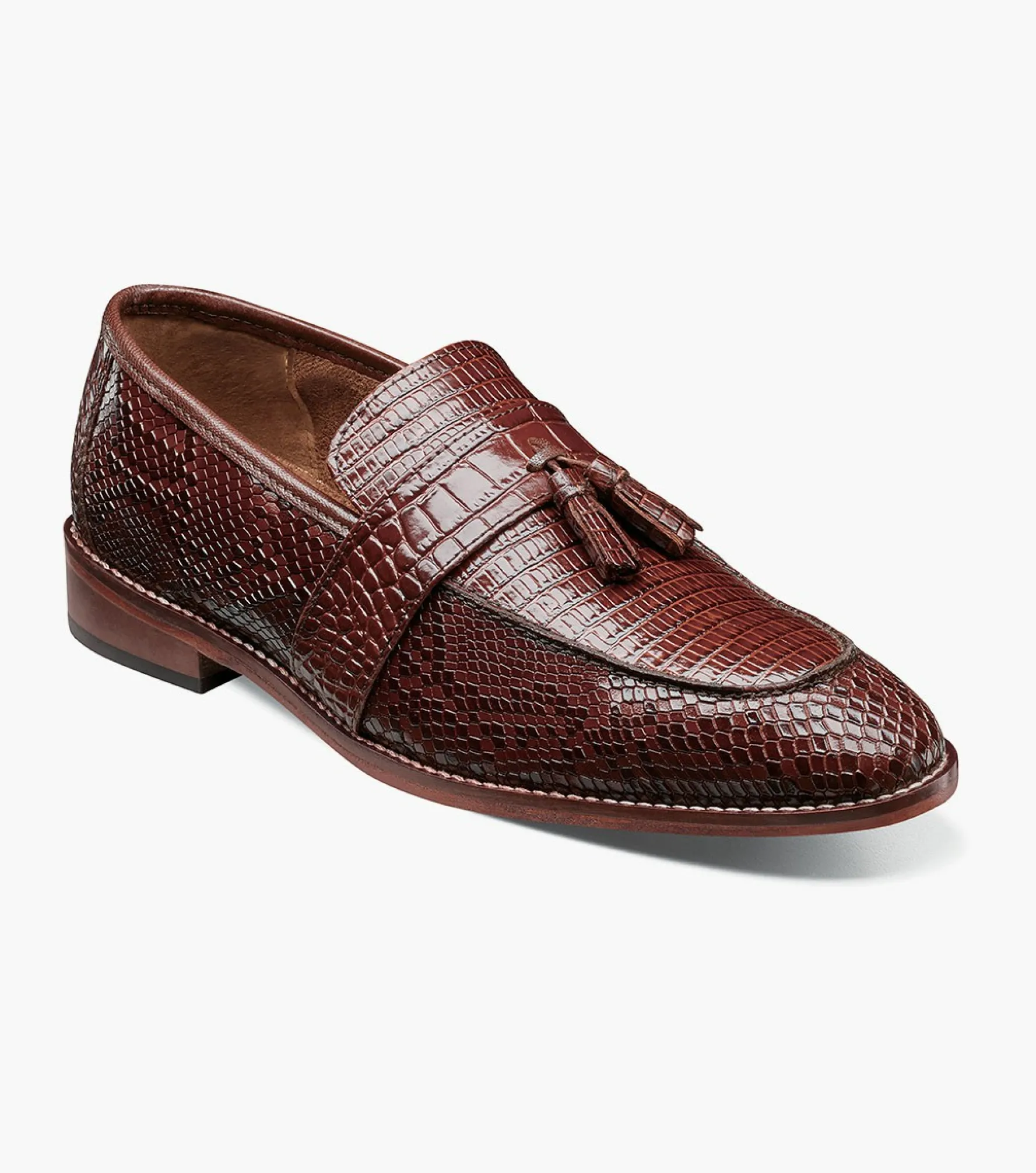 Stacy Adams Pacetti Leather Sole Moc Toe Tassel Slip On