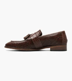 Stacy Adams Pacetti Leather Sole Moc Toe Tassel Slip On