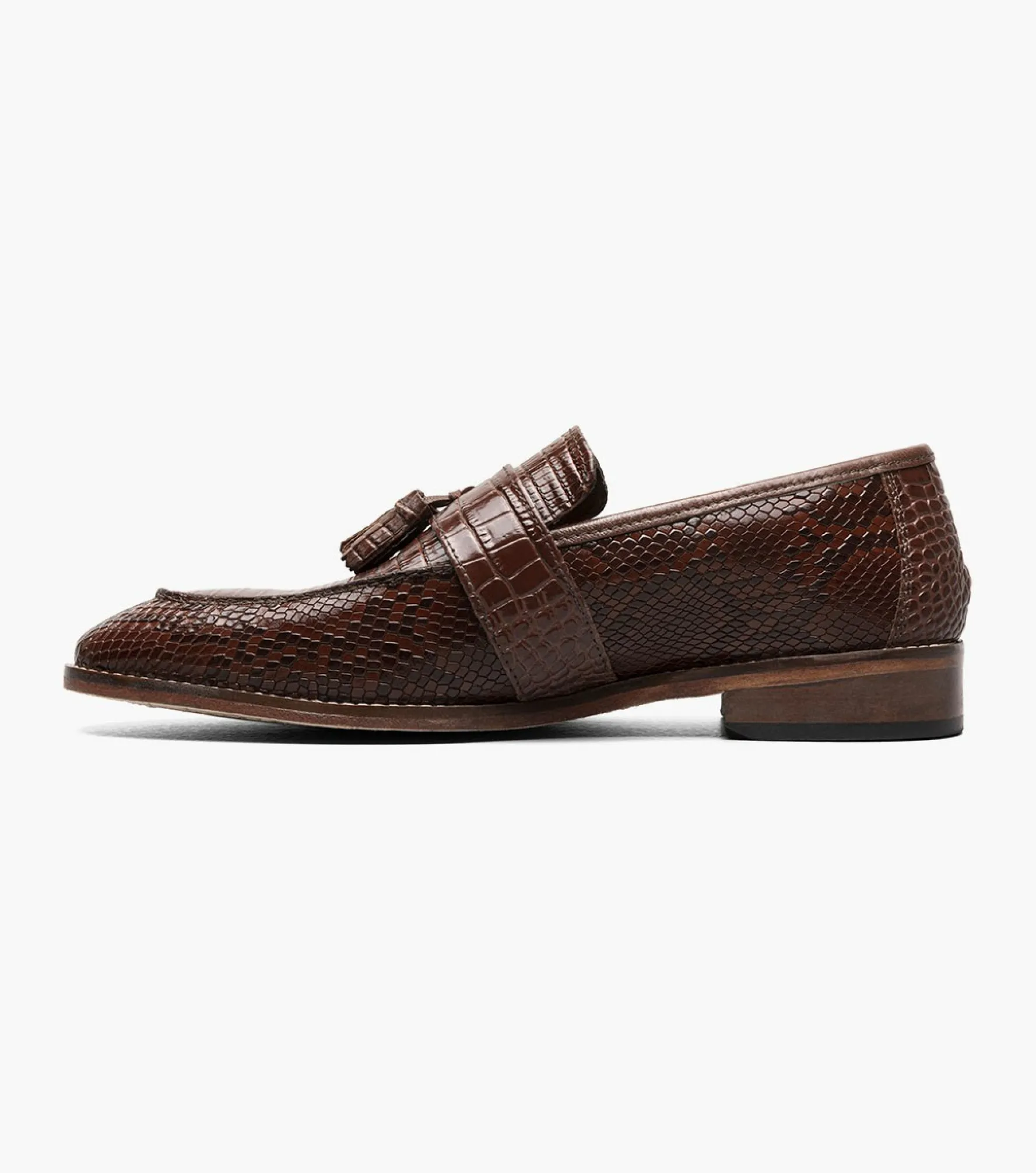 Stacy Adams Pacetti Leather Sole Moc Toe Tassel Slip On