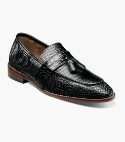 Stacy Adams Pacetti Leather Sole Moc Toe Tassel Slip On