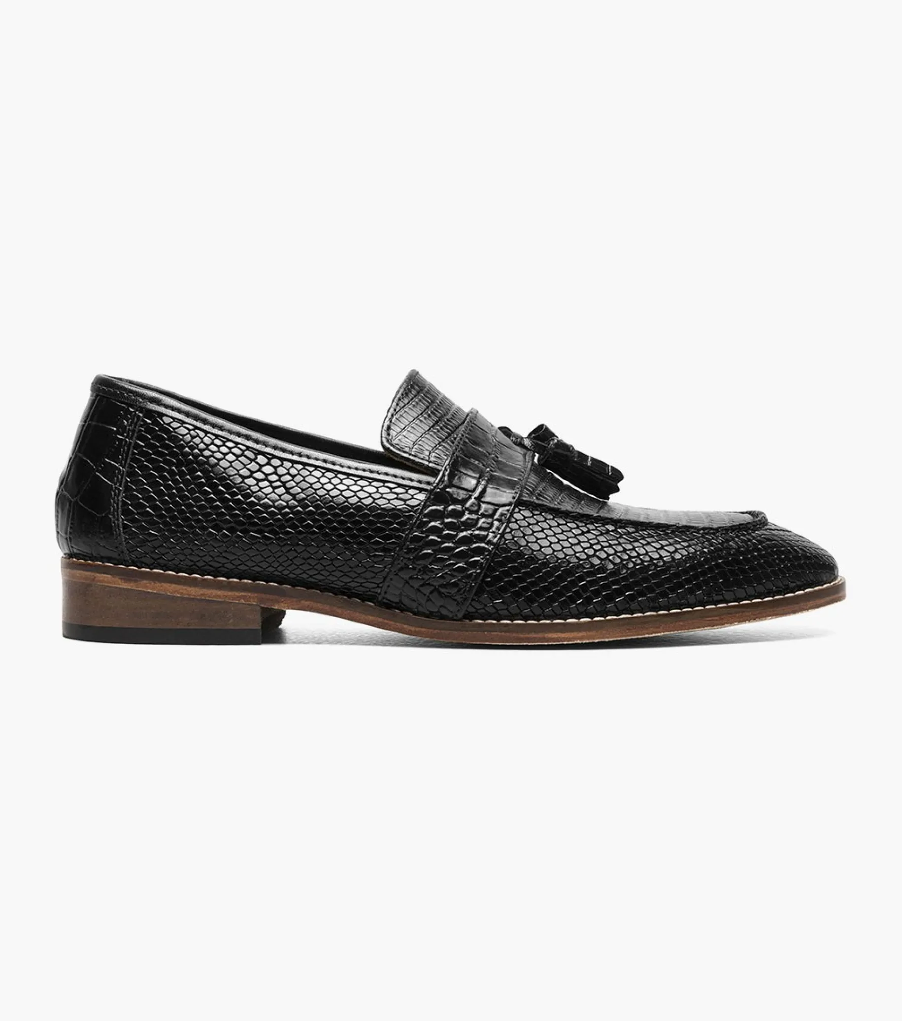 Stacy Adams Pacetti Leather Sole Moc Toe Tassel Slip On