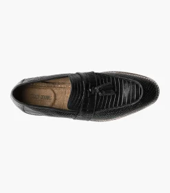 Stacy Adams Pacetti Leather Sole Moc Toe Tassel Slip On