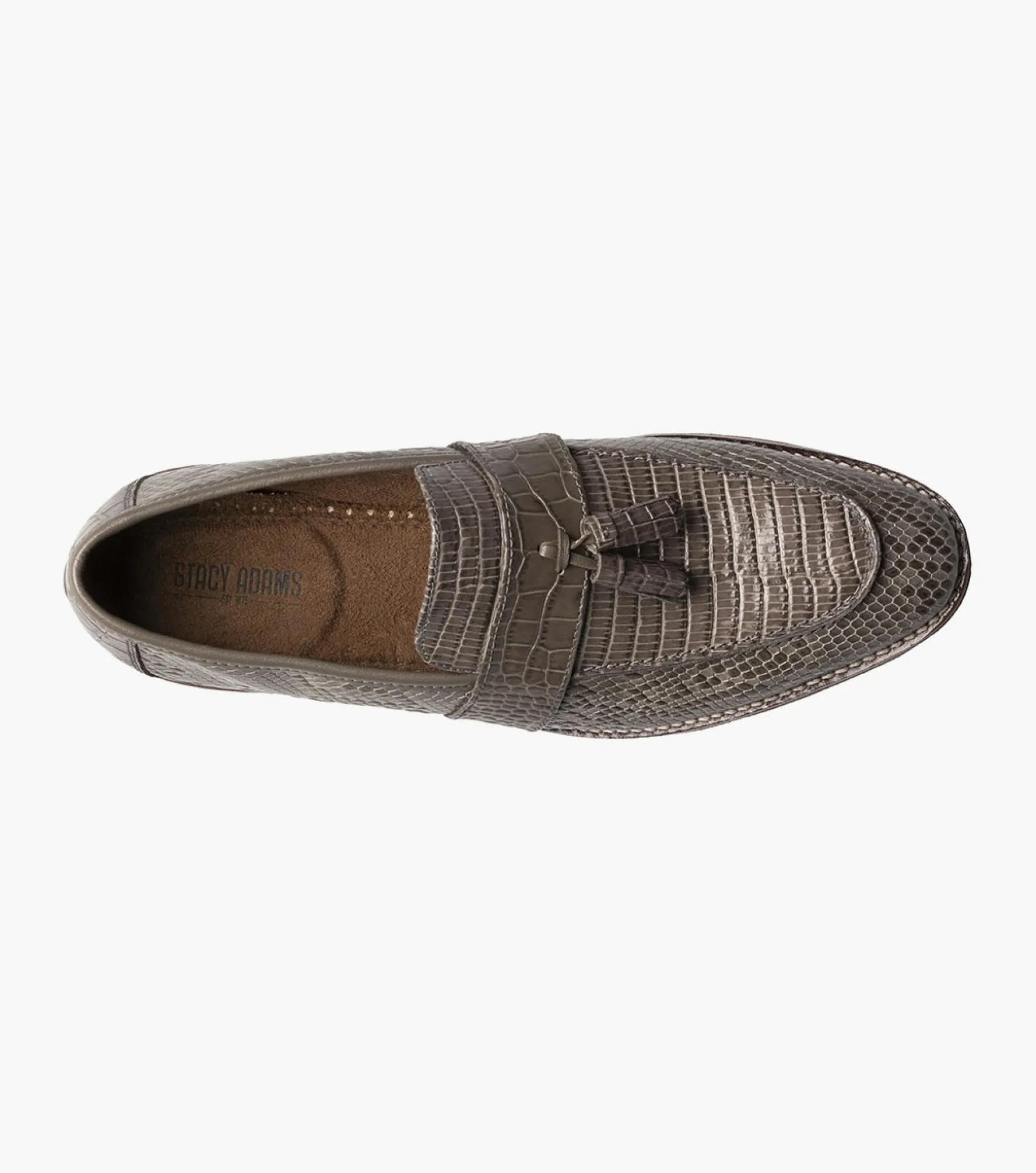 Stacy Adams Pacetti Leather Sole Moc Toe Tassel Slip On