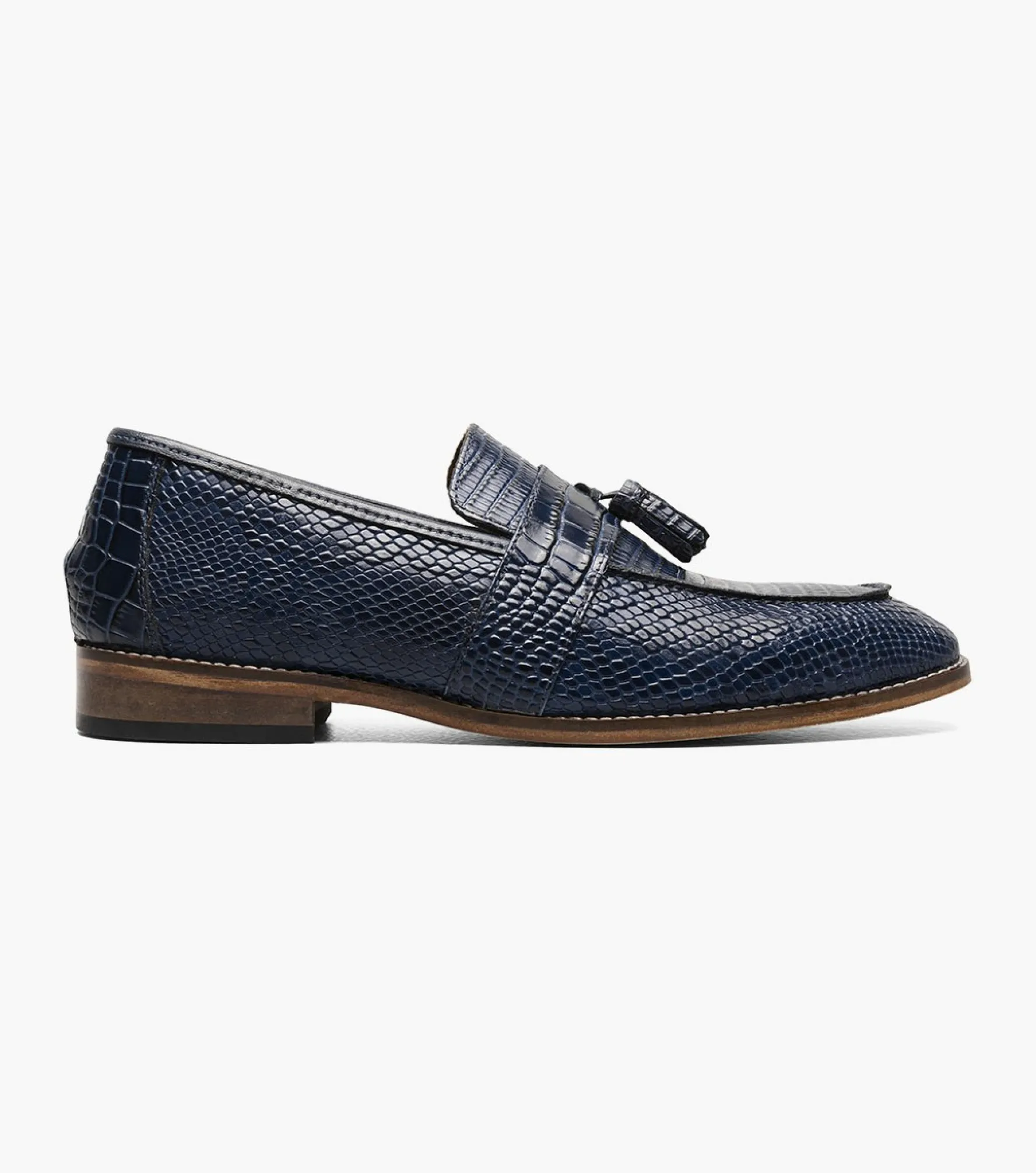 Stacy Adams Pacetti Leather Sole Moc Toe Tassel Slip On