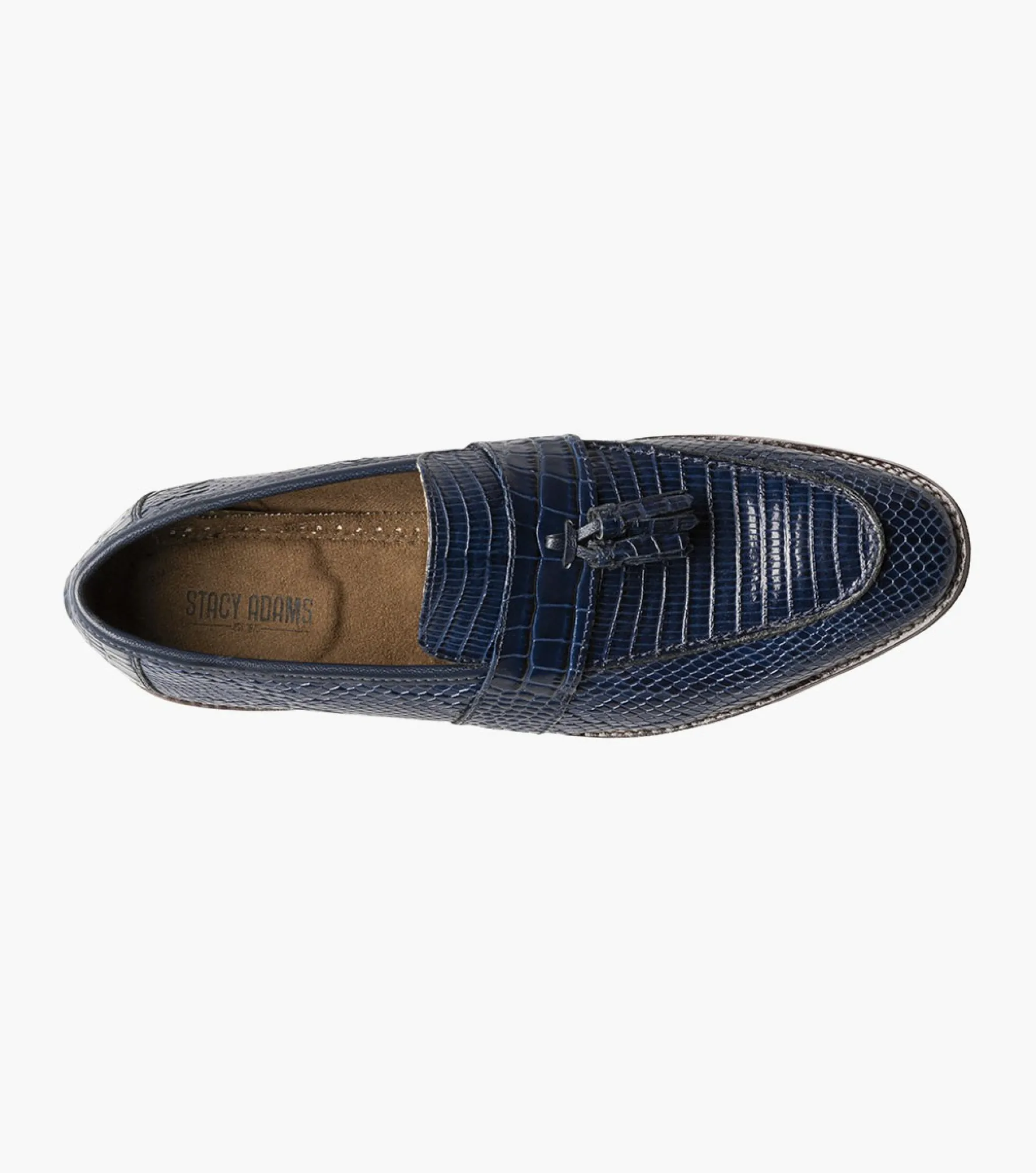 Stacy Adams Pacetti Leather Sole Moc Toe Tassel Slip On