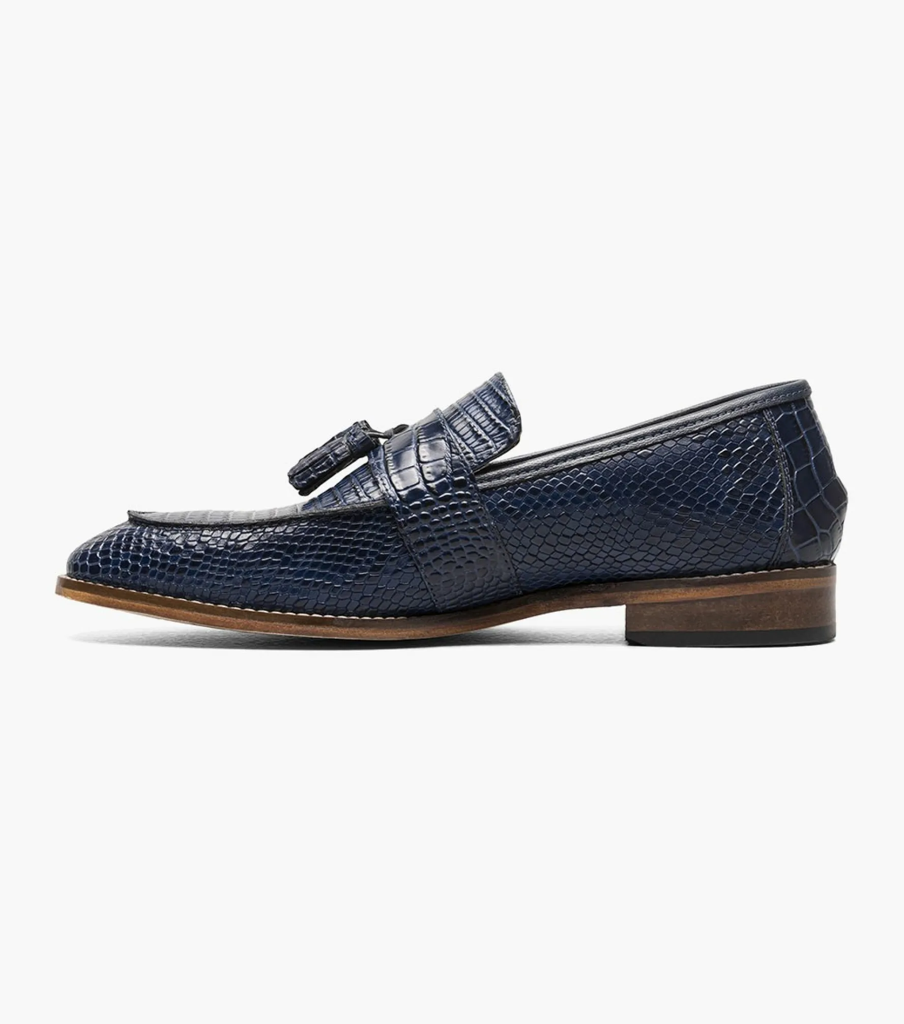 Stacy Adams Pacetti Leather Sole Moc Toe Tassel Slip On