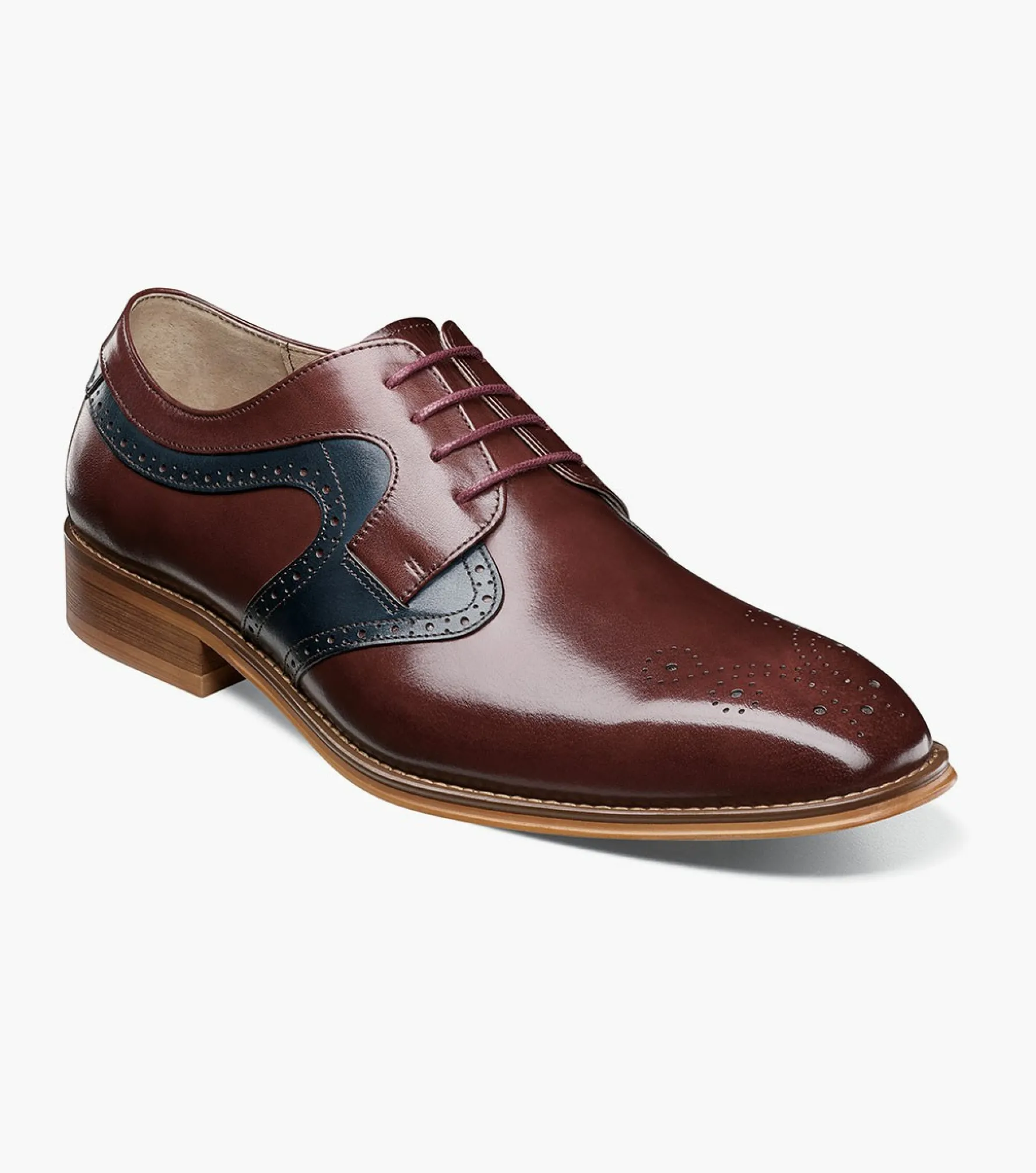 Stacy Adams Palmer Plain Toe Medallion Oxford