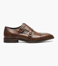 Stacy Adams Pierson Cap Toe Double Monk Strap
