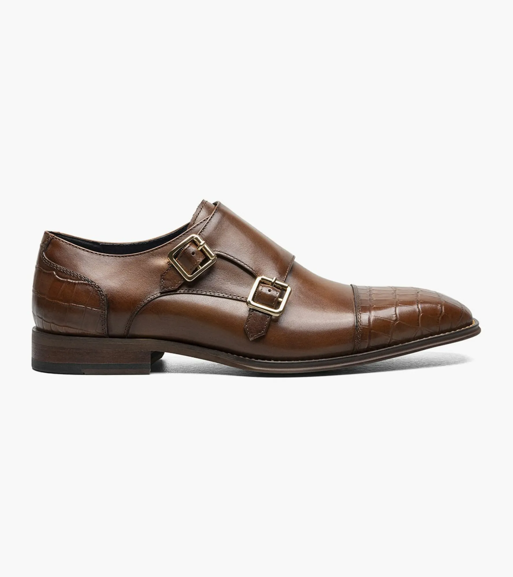 Stacy Adams Pierson Cap Toe Double Monk Strap