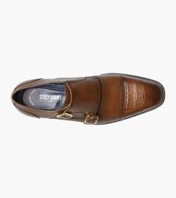 Stacy Adams Pierson Cap Toe Double Monk Strap