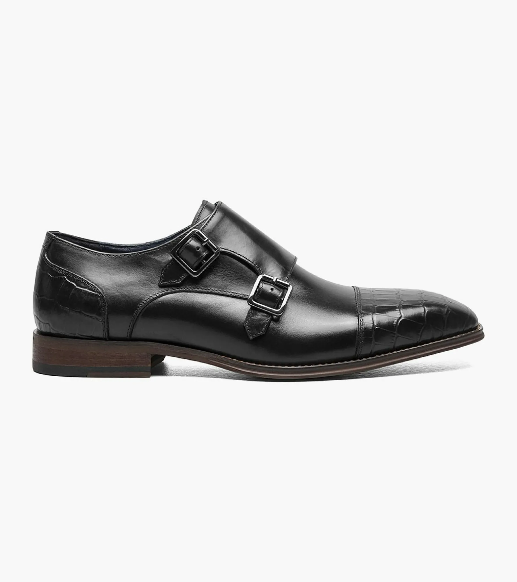 Stacy Adams Pierson Cap Toe Double Monk Strap