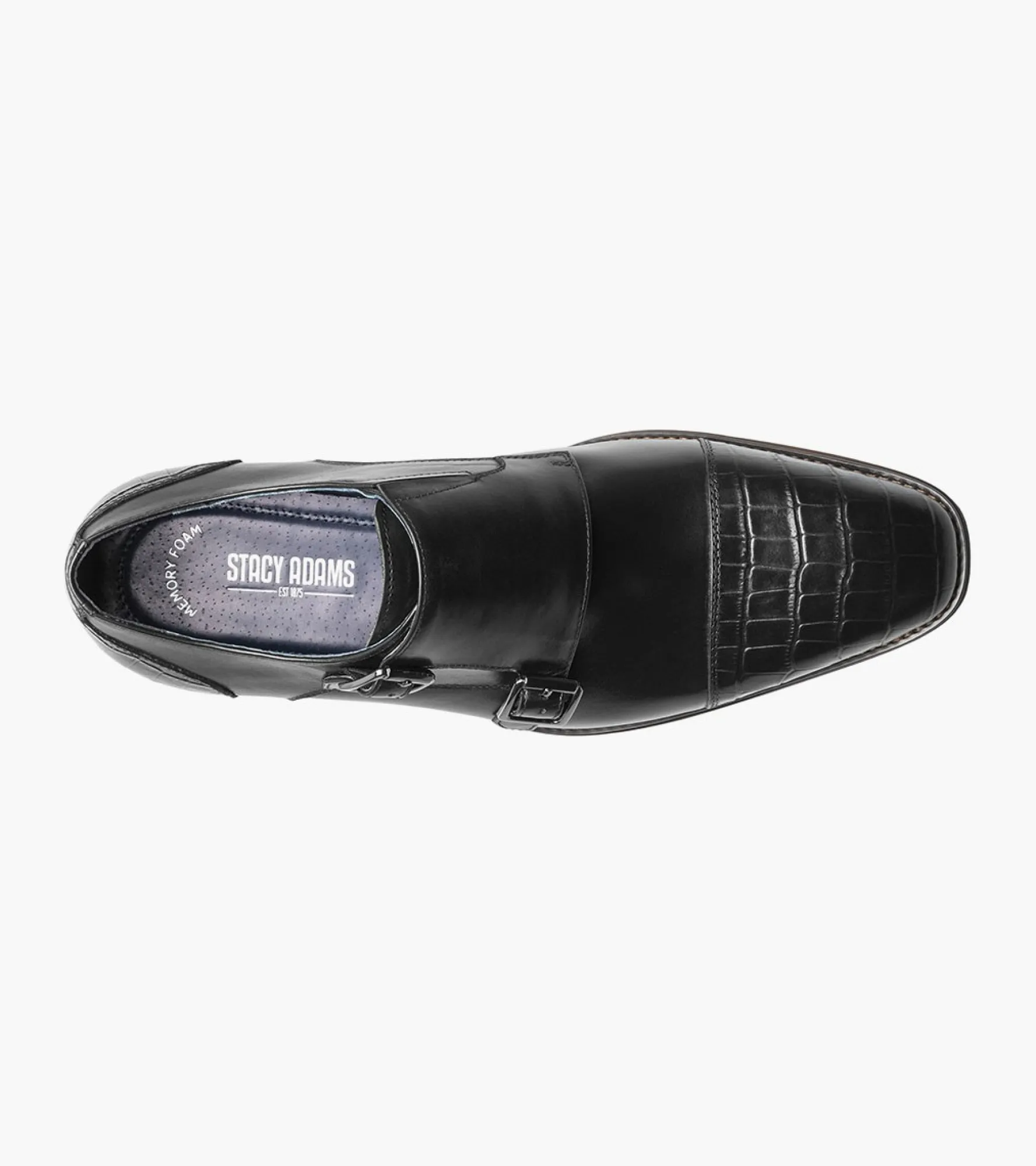 Stacy Adams Pierson Cap Toe Double Monk Strap
