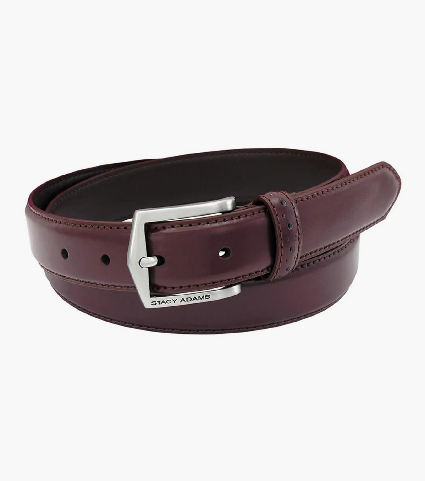 Stacy Adams Pinseal Perf Strap Genuine Leather Belt