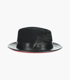 Stacy Adams Provo Fedora Wool Felt Pinch Front Hat