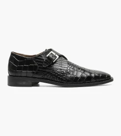 Stacy Adams Rapino Plain Toe Monk Strap