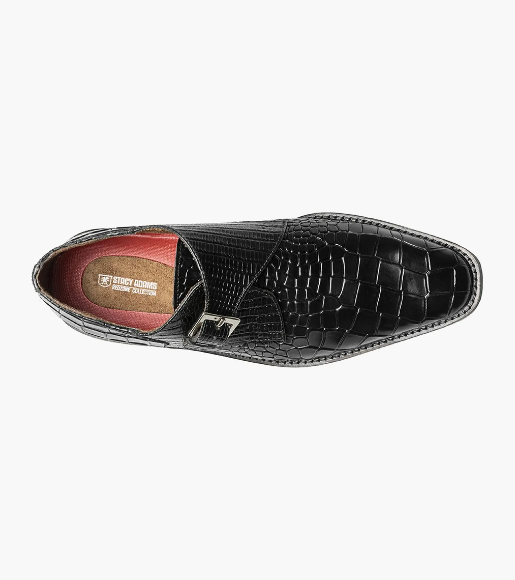 Stacy Adams Rapino Plain Toe Monk Strap