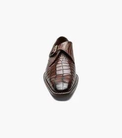 Stacy Adams Rapino Plain Toe Monk Strap