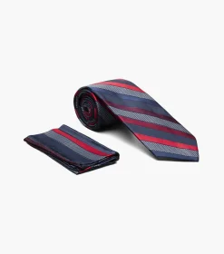 Stacy Adams Robert Tie And Hanky Set