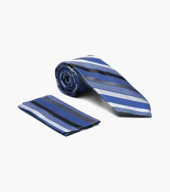 Stacy Adams Robert Tie And Hanky Set