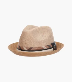Stacy Adams Roxbury Fedora Toyo Pinch Front Hat