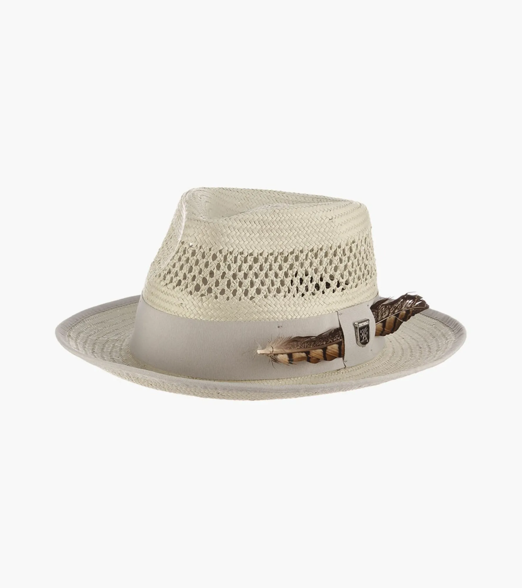 Stacy Adams San Francisco Fedora Toyo Pinch Front Hat