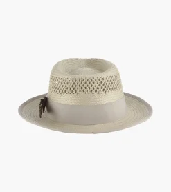 Stacy Adams San Francisco Fedora Toyo Pinch Front Hat