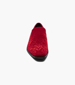 Stacy Adams Saunders Debossed Velour Slip On