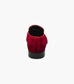 Stacy Adams Saunders Debossed Velour Slip On