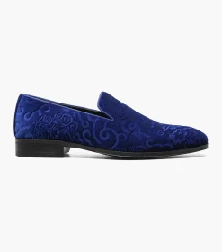Stacy Adams Saunders Debossed Velour Slip On