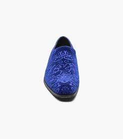 Stacy Adams Saunders Debossed Velour Slip On