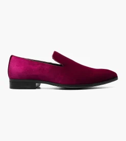 Stacy Adams Savian Plain Toe Velour Slip On
