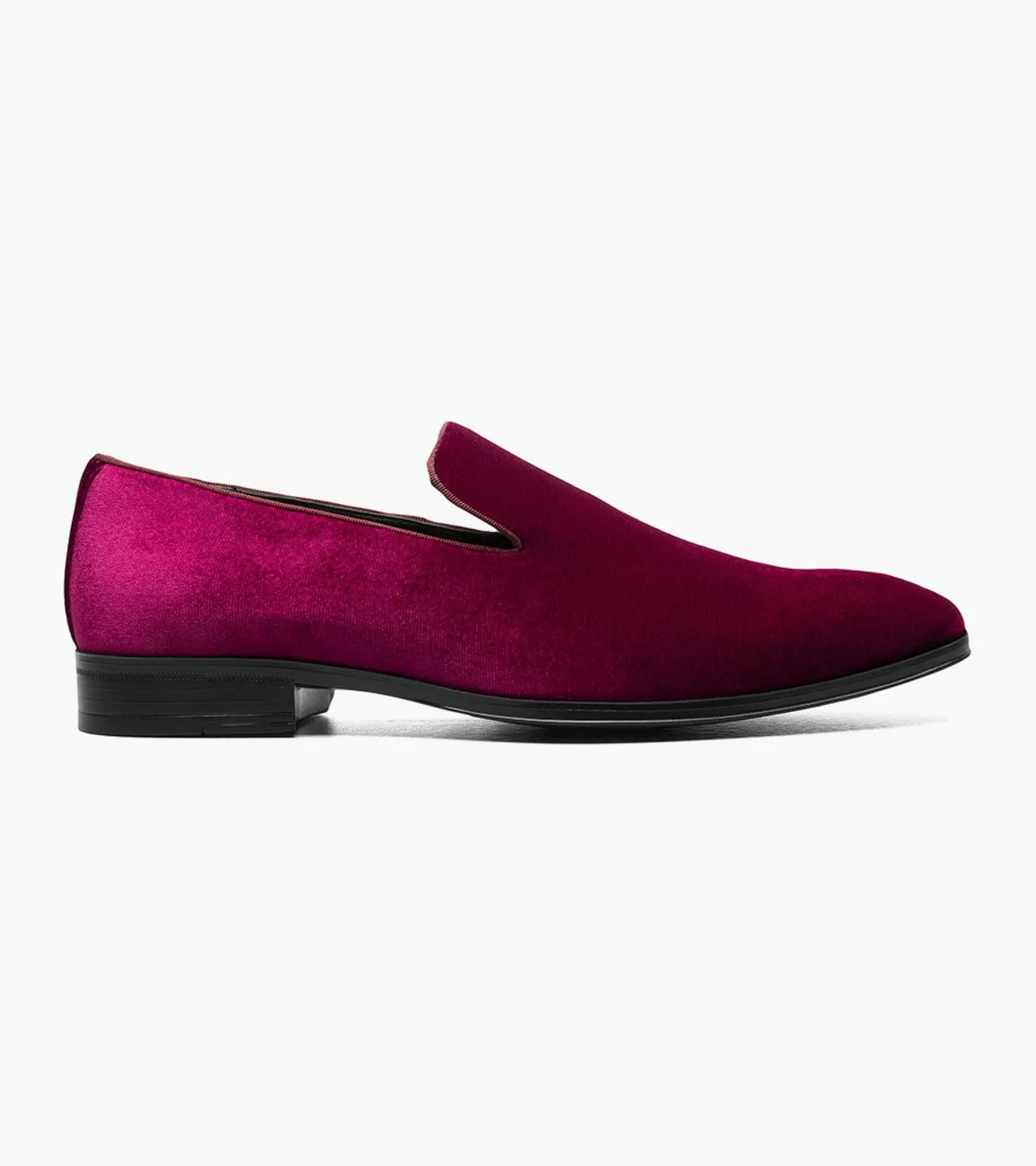 Stacy Adams Savian Plain Toe Velour Slip On