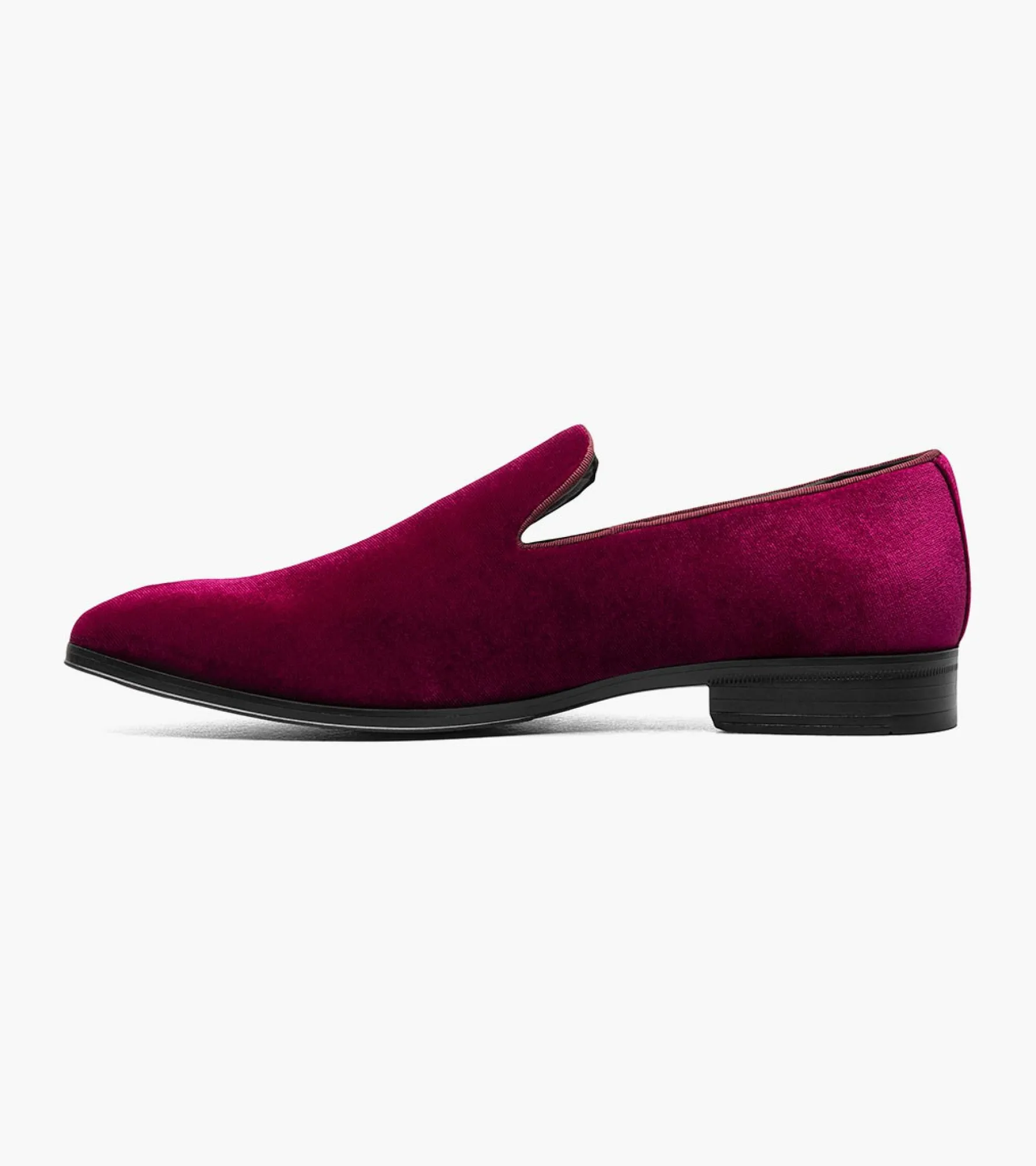 Stacy Adams Savian Plain Toe Velour Slip On