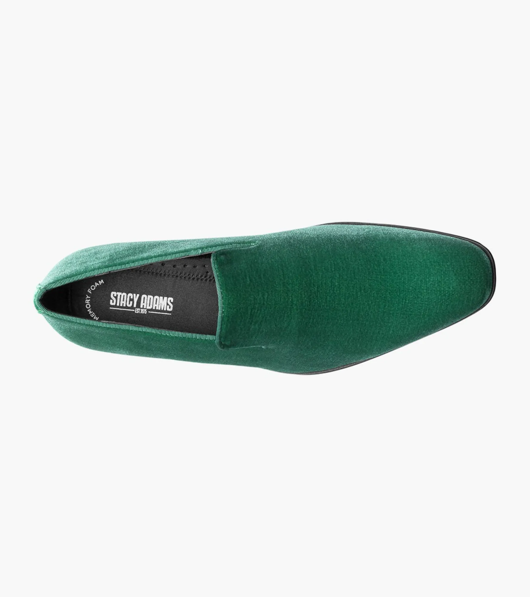 Stacy Adams Savian Plain Toe Velour Slip On