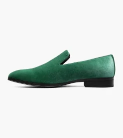 Stacy Adams Savian Plain Toe Velour Slip On