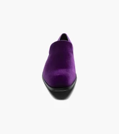 Stacy Adams Savian Plain Toe Velour Slip On