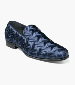 Stacy Adams Savoir Plain Toe Satin Slip On