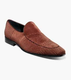 Stacy Adams Shapshaw Velour Moc Toe Slip On