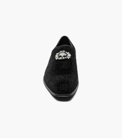 Stacy Adams Spark Brooch & Rhinestone Slip On