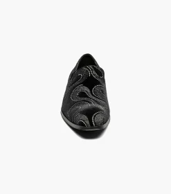 Stacy Adams Swainson Plain Toe Embroidered Slip On