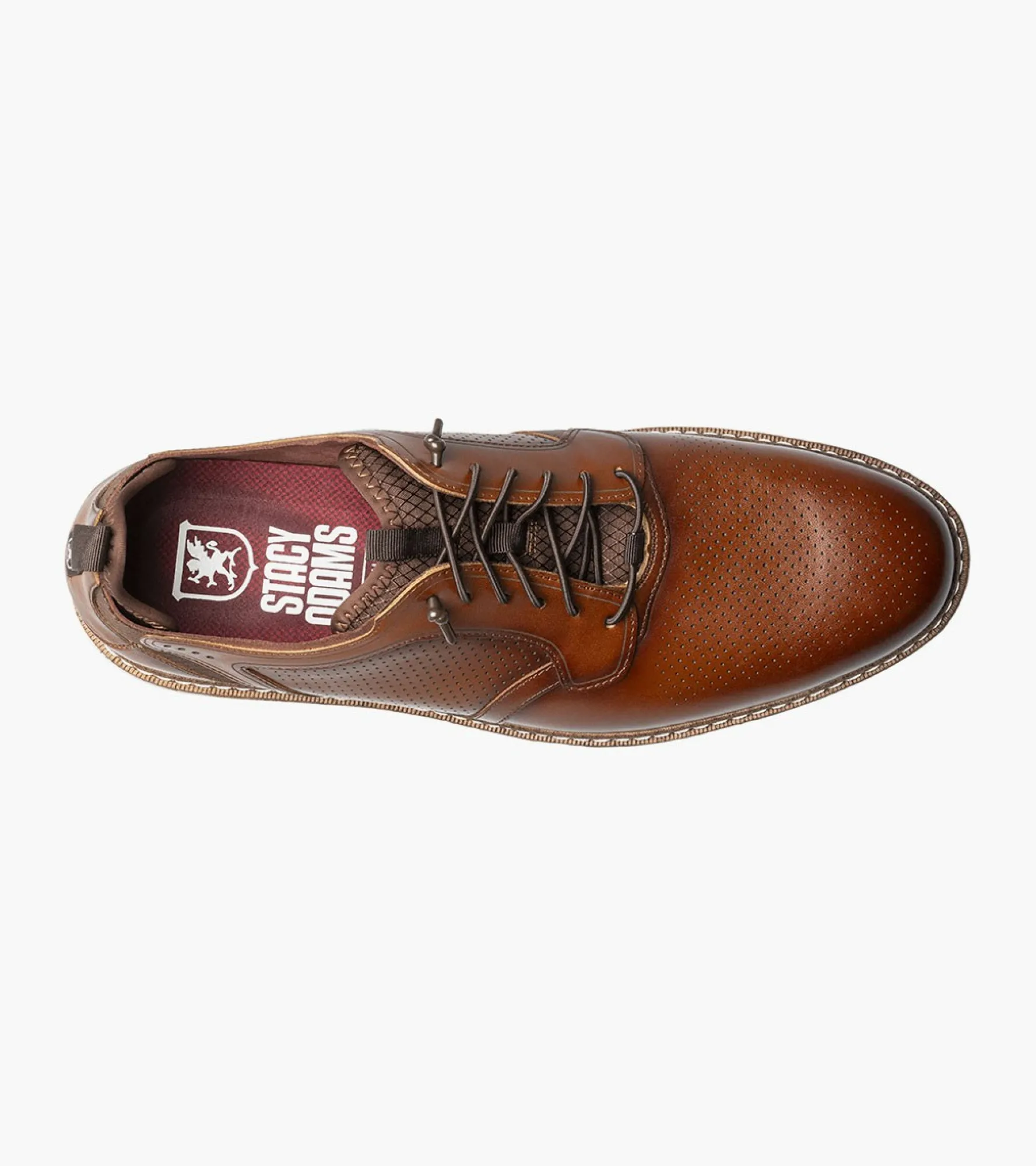 Stacy Adams Sync Plain Toe Elastic Lace Up