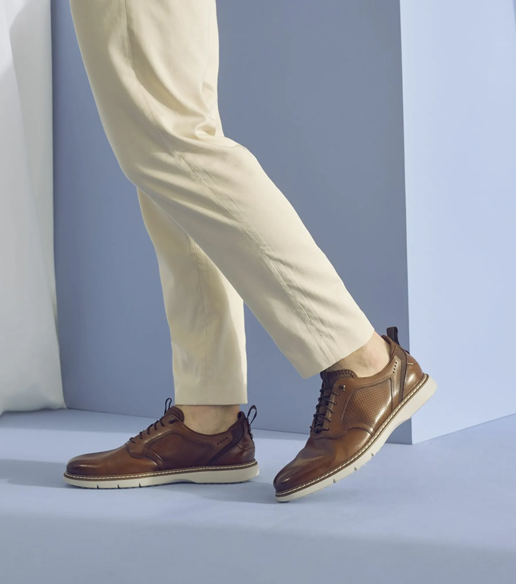 Stacy Adams Sync Plain Toe Elastic Lace Up